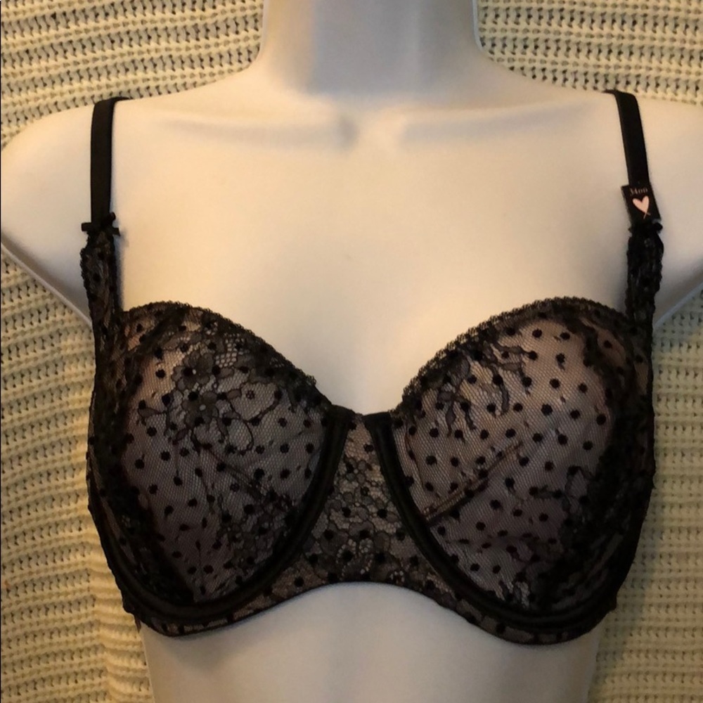 Black Victoria’s Secret Unlined Balconette Bra NWT